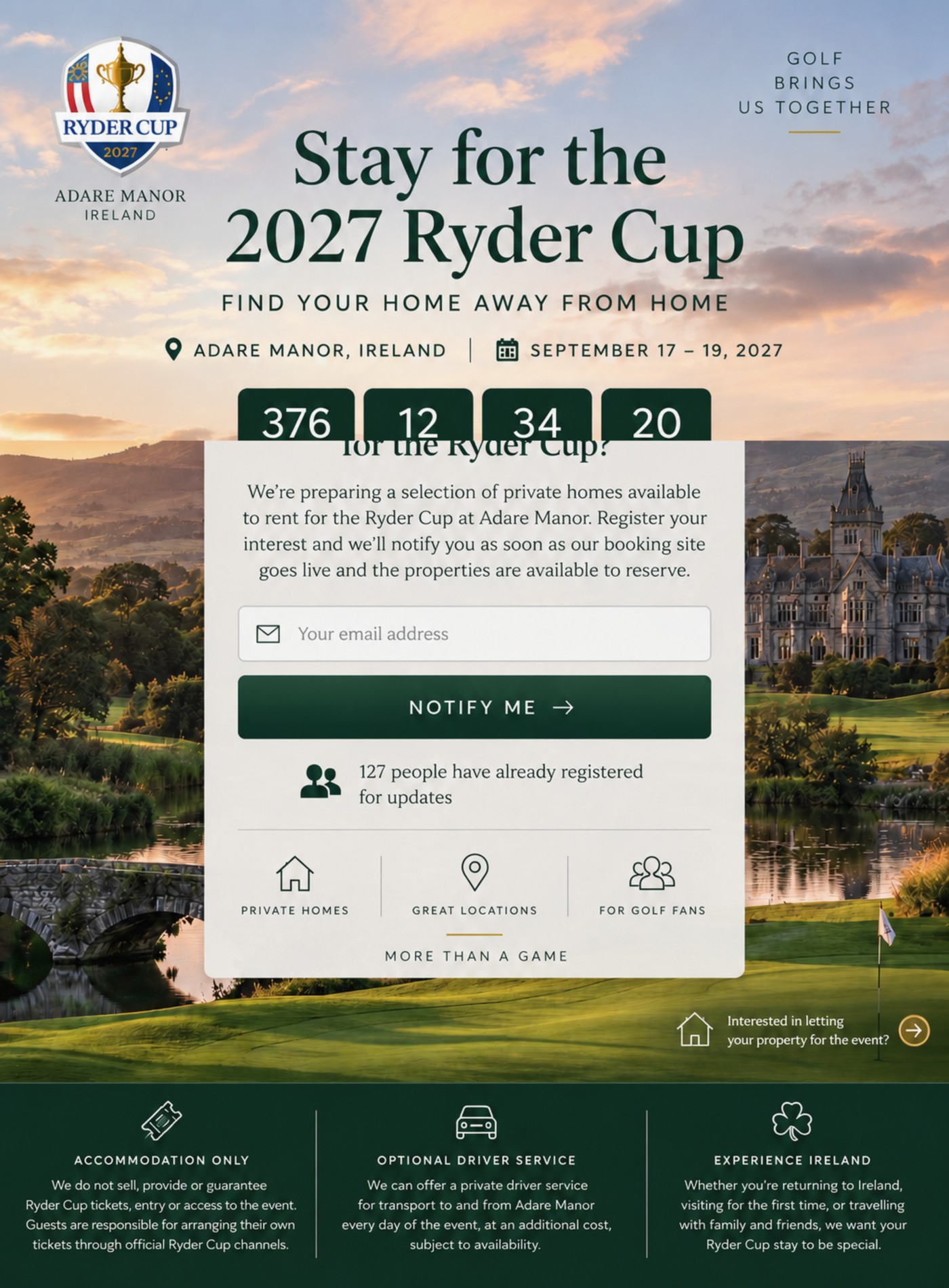 Adare Manor and Irish golf landscape